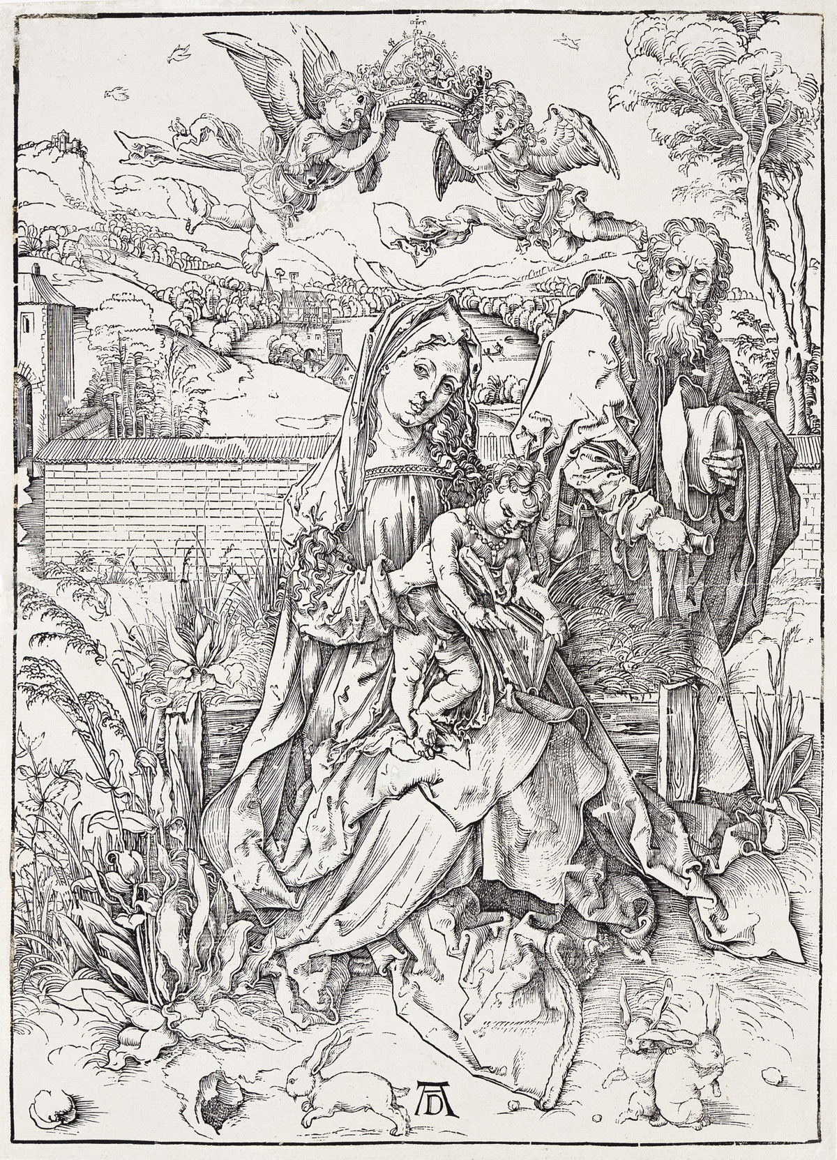 ALBRECHT DÜRER The Holy Family with the Three Hares.